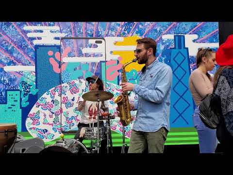 Dustin Borlack, Sam Bottner, Joey Rosin at the Samsung Beyond Tour, Chicago, IL