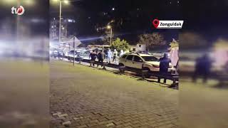 Dur İhtarına Uymayan Alkollü Sürücü Polis Aracına Çarptı 3 Gözaltı