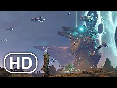 Humans Vs Demons War Fight Scene FULL BATTLE 4K ULTRA HD - DOOM ETERNAL THE ANCIENT GODS PART 2