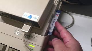 Commodore Amiga 500 floppy disk loading sound