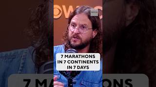 He ran 2 marathons in a 24-hour span #shorts