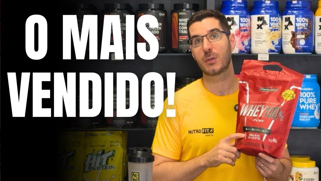 Miniatura da avaliação em vídeo de Proteína Integralmédica Whey 100% Pure 900g Sabor Chocolate
