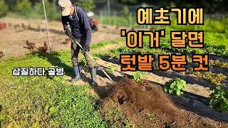 이제 텃밭 만들 때 제발 삽질 좀 하지 마세요! 예초기에 '이거' 달면 순식간에 옥토 됩니다