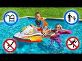 Vlad And Niki Show The Safety Rules In The Pool
