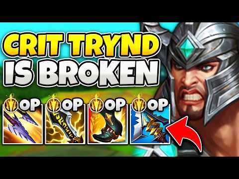 CRIT TRYNDAMERE IS MORE BROKEN THAN EVER BEFORE! (CARRY GAMES BY YOURSELF)