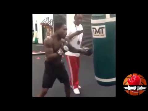 ADRIEN BRONER RIPS HARD INTO TMT HEAVY BAG! BRONER VS PORTER 6/20