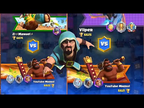 Viiper & Manuel vs Mhero1 on lader Clash Royale