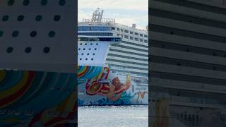 Norwegian Getaway Sets Sail from PortMiami 🛳️ #vacation #travel #cruise #dream