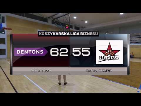 Dentons vs Bank Stars - IX kolejka - I Liga Warszawa - Koszykarska Liga Biznesu