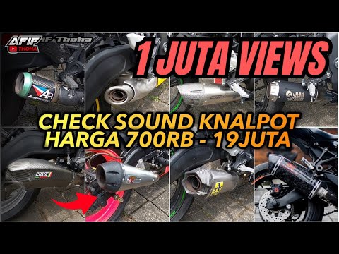 CHECK SOUND 8 MACAM KNALPOT ZX25R‼️ HARGA 700RB SAMPAI 19JT MANA YANG TERBAIK🔥 #zx25r #knalpotzx25r