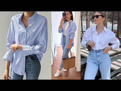 Moda Básica TENDENCIAS 2023/24 OUTFITS SENCILLOS CON CAMISAS Looks DE MODA 23/24
