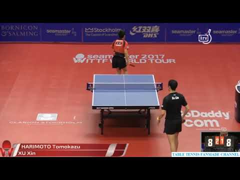 XU Xin - HARIMOTO Tomokazu | R16 | Swedish Open 2017 [HD]