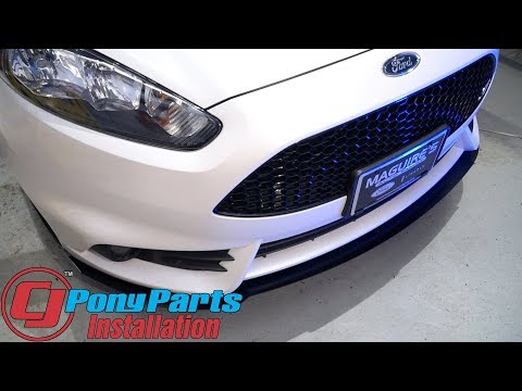 Fiesta ST Rally Innovations Front Splitter 3-Piece Matte Black Aluminum 2014-2017 Installation