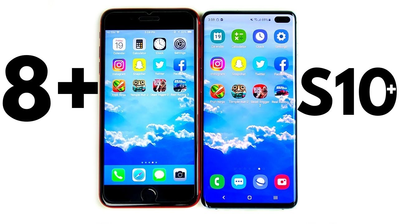 iPhone 8 Plus vs Galaxy S10 Plus Speed Test!