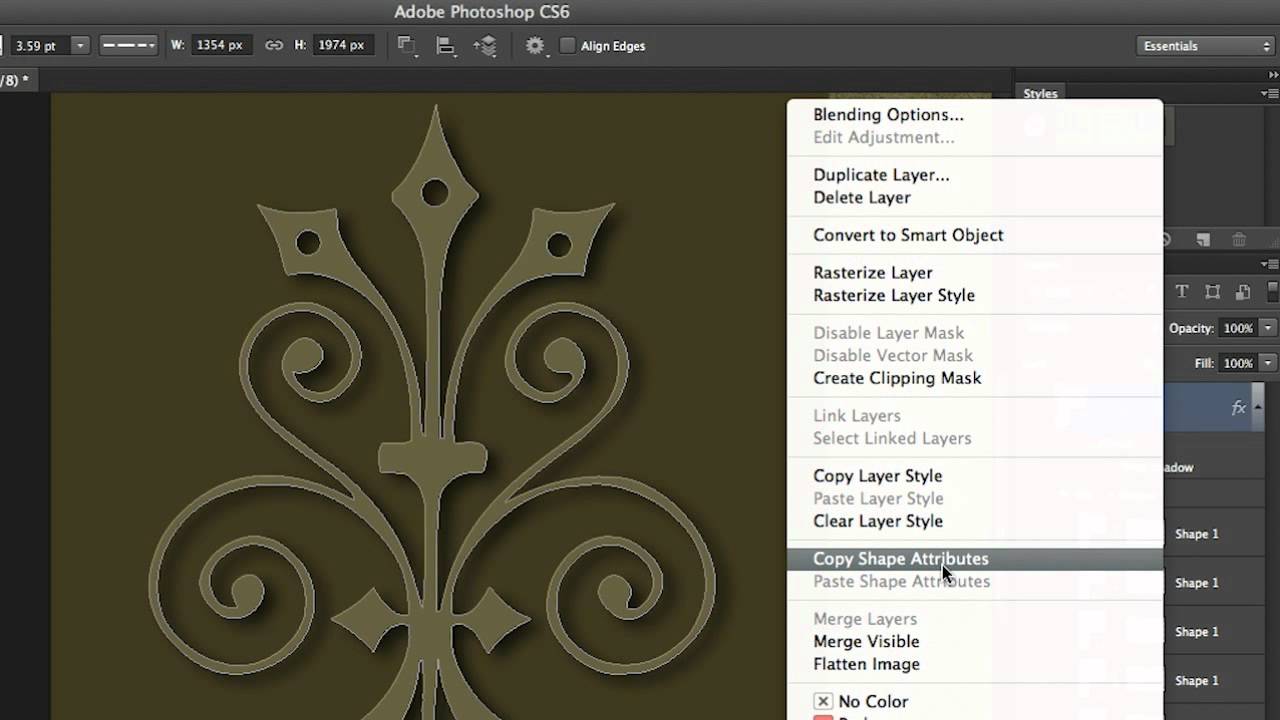 New Features and Enhancements in the Photoshop CS6 Vector Tool