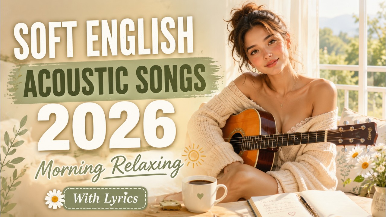 Soft English Acoustic Songs with Lyrics 2026 🌞 Morning Relaxing Playlist