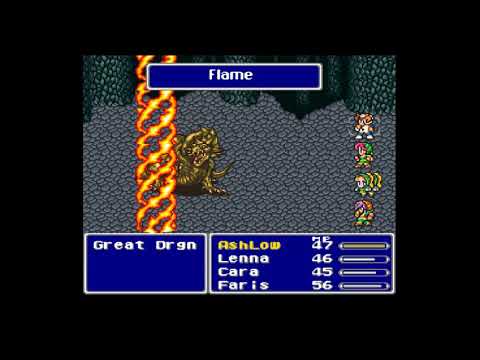 Final Fantasy V Low Level Challenge - Catching Great Dragons