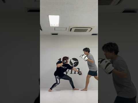 タックルフェイント→アッパータックルフェイント→アッパー→タックル #キックボクシング #mma #ミット打ち