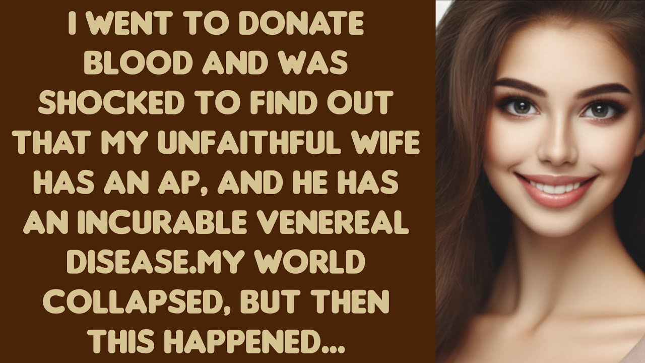 I went to donate blood and was shocked to find out that my unfaithful wife has an AP, and he has