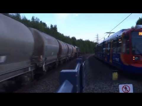 Freightliner 66593 At Valley Centertainment Tram Stop From Drax Aes To Hope