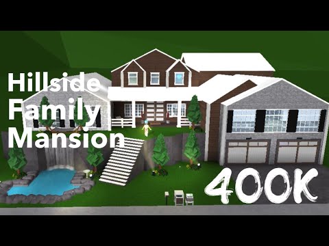 400K hillside family mansion (roblox Bloxburg) | Its SugarCoffee Video