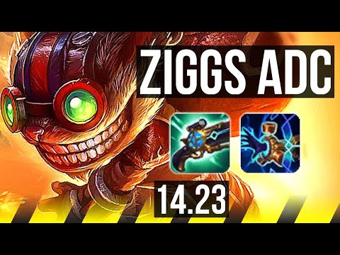 ZIGGS & Jhin vs ASHE & Tahm Kench (ADC) | KR Diamond | 14.23