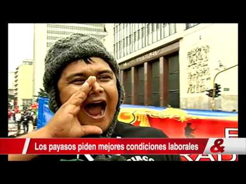 Protesta de payasos en bogotá