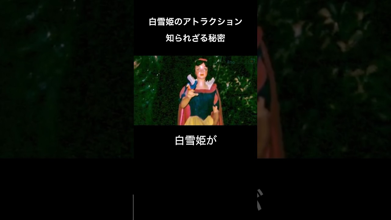 白雪姫のアトラクションの知られざる秘密 #ディズニー #アトラクション #歴史 #白雪姫 #ディズニーランド #disney #disneyland