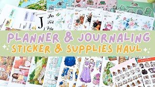 Planner & Journaling Stickers and Supplies Haul 📒