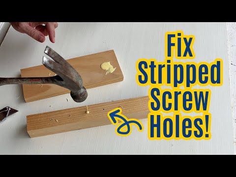 8 Ways To Fill A Screw Hole So It Can Be Redrilled (How To Fix Stripped Screw Holes To Use Again)