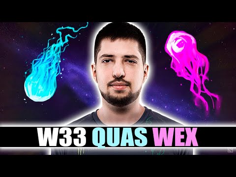 How W33 plays Invoker Quas/Wex on MID 🔵🟣