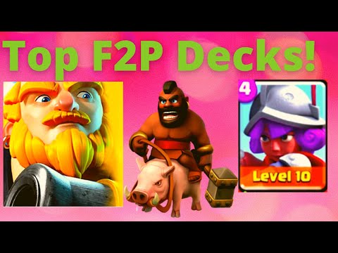 Top 3 Free to Play Decks in Clash Royale - Best F2P Decks in Clash Royale for 2020!