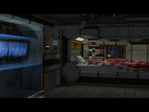 Spaceship Interior Ambience | Starship Bedroom (White Noise, Relaxation, ASMR) : 2 Hour Loop