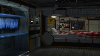 Spaceship Bedroom Ambience – Relaxing in the Sleeping Quarters (White Noise, ASMR, Relaxation)