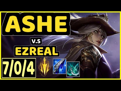 DOUBLELIFT (ASHE) vs EZREAL - 7/0/4 KDA BOTTOM ADC CHALLENGER GAMEPLAY - NA