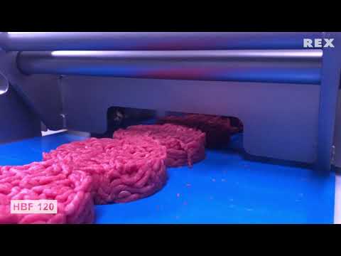 REX-Technologie - Hachee Burger Former HBF120 - Minced meat burger former