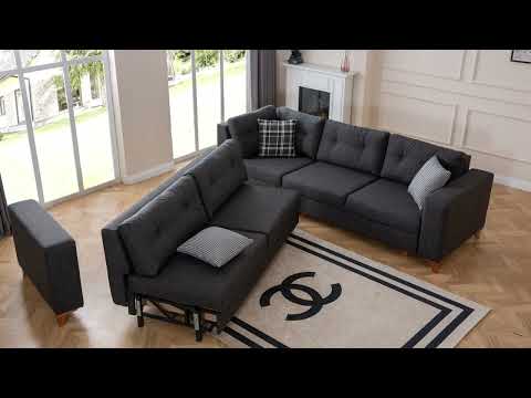Kumsal Sofa Set Wooden Video