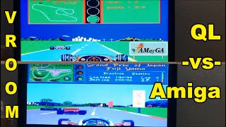 Vroom - Grand Prix Game Comparison: Amiga vs QL (#AMayGA)