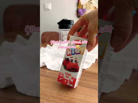 Evde çilekli süt yapımı #strawberrymilk #çileklisüt #çilek #strawberry #homemade #evyapımı #asmr