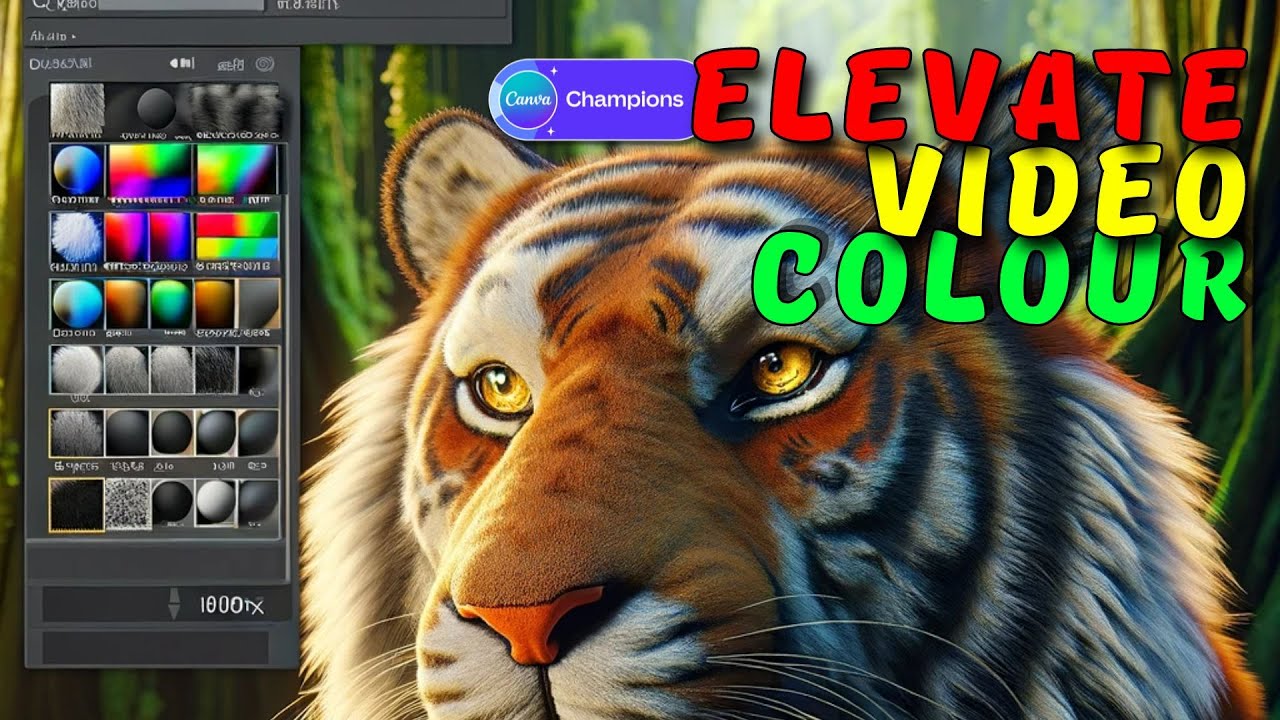 Colour Grading in Canva — The Wiser Tiger still