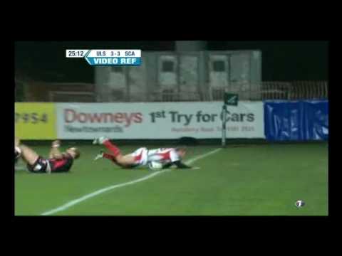 Ulster v Scarlets HEC 05/12/2008 Darren Cave Try