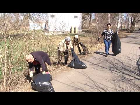 Бийчане приняли участие в уборке городских территорий ("Будни", 28.04.26г., Бийское телевидение)