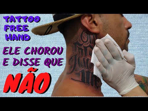 tattoo free hand - lettering ( TIMELAPSE )