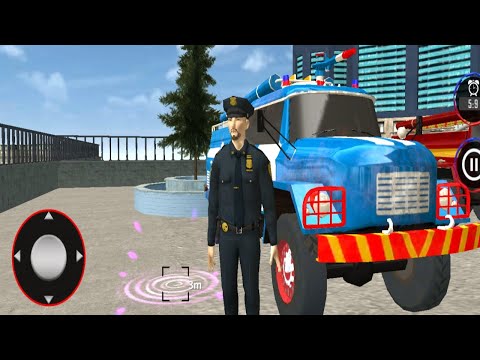 policeman fireflghter simulator 2021  - Firetruck Driving  Games - Android