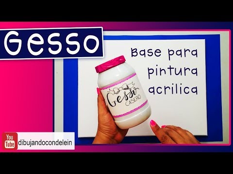 Cómo preparar gesso casero, base para pintar con acrílico. Cómo hacer gesso