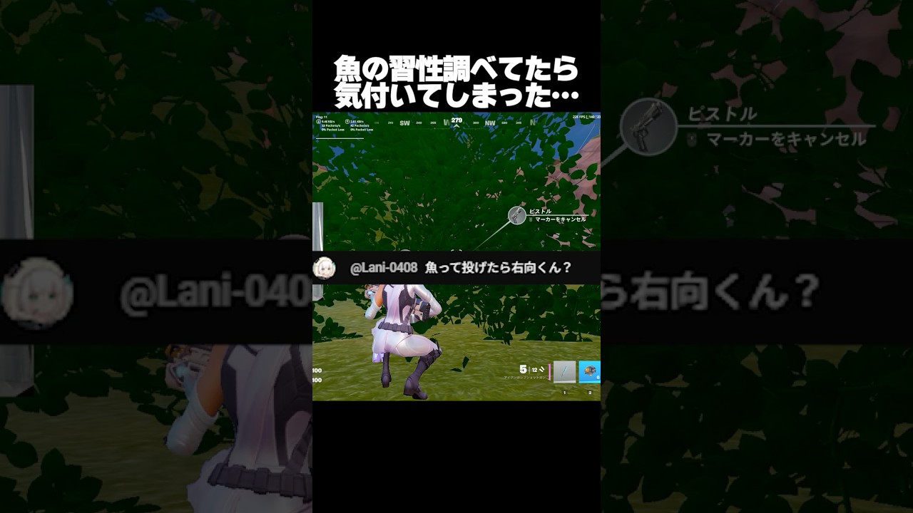 魚の習性を調べていたらとんでもないことに気付いた配信者【フォートナイト/Fortnite】