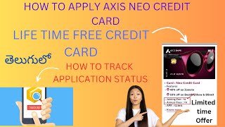 AXIS NEO CREDIT CARD APPLY PROCESS TELUGU 2023|HOW TO TRACK APPLICATION STATUS |DETAILED EXPLANATION