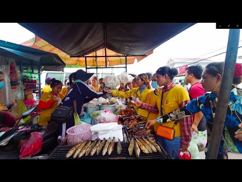 Lunch For Sales In Front Of Garment Factory At Boeung Tompon District - Cheap Fast Food For Sales
