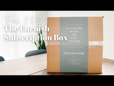The Furnish Subscription Box Unboxing Fall 2021