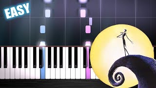 THIS IS HALLOWEEN (The Nightmare Before Christmas) - EASY Piano Tutorial by PlutaX